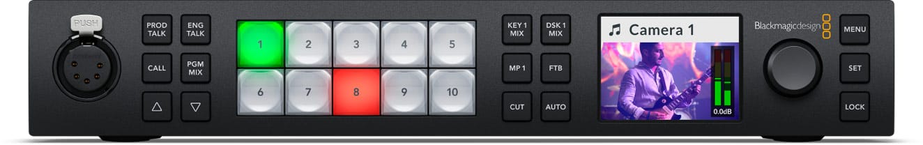 Switcher Vidéo Blackmagic ATEM 1 M/E Constellation 4K - 10 Entrées 12G-SDI, 6 Sorties, Audio Fairlight - Production Live